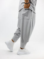 Παντελόνι Jogger Balloon & Πουκάμισο Oversized & Κρυφή Πατιλέτα Γκρί