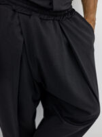 Παντελόνι Jogger Loose Fit & Πουκάμισο Oversized & Κρυφή Πατιλέτα Μαύρο