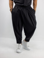 Παντελόνι Jogger Loose Fit & Πουκάμισο Oversized & Κρυφή Πατιλέτα Μαύρο