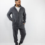Παντελόνι Jogger Loose Fit & Jacket Slim Fit Γκρί