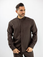 Πουκάμισο Overshirt Regular Fit & Παντελόνι Jogger Loose Fit Καφέ