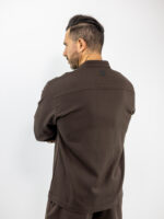 Πουκάμισο Overshirt Regular Fit & Παντελόνι Jogger Loose Fit Καφέ