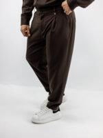 Πουκάμισο Overshirt Regular Fit & Παντελόνι Jogger Loose Fit Καφέ