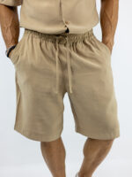 Βερμούδα Regular Fit & Πουκάμισο Regular Fit Μπέζ
