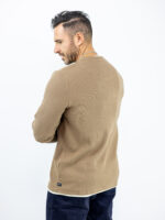 Μπλούζα Πλεκτή Καλαμπόκι Slim Fit Ταμπά