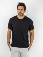 T-Shirt Regular Fit & Στάμπα Πίσω One Peace Μαύρο