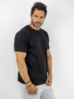 T-Shirt Regular Fit & Στάμπα Πίσω One Peace Μαύρο