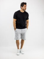 T-Shirt Regular Fit & Στάμπα Πίσω One Peace Μαύρο