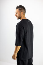 T-Shirt Oversized Μονόχρωμο Μαύρο