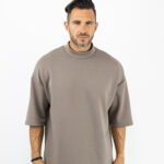 T-Shirt Oversized Μονόχρωμο Fanco