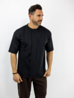 T-Shirt Oversized Μονόχρωμο Μαύρο