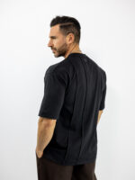 T-Shirt Oversized Μονόχρωμο Μαύρο