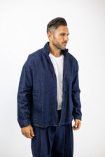 Jean Ζακέτα Oversized Μπλέ
