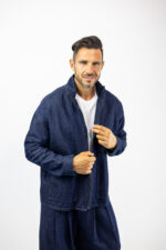 Jean Ζακέτα Oversized Μπλέ