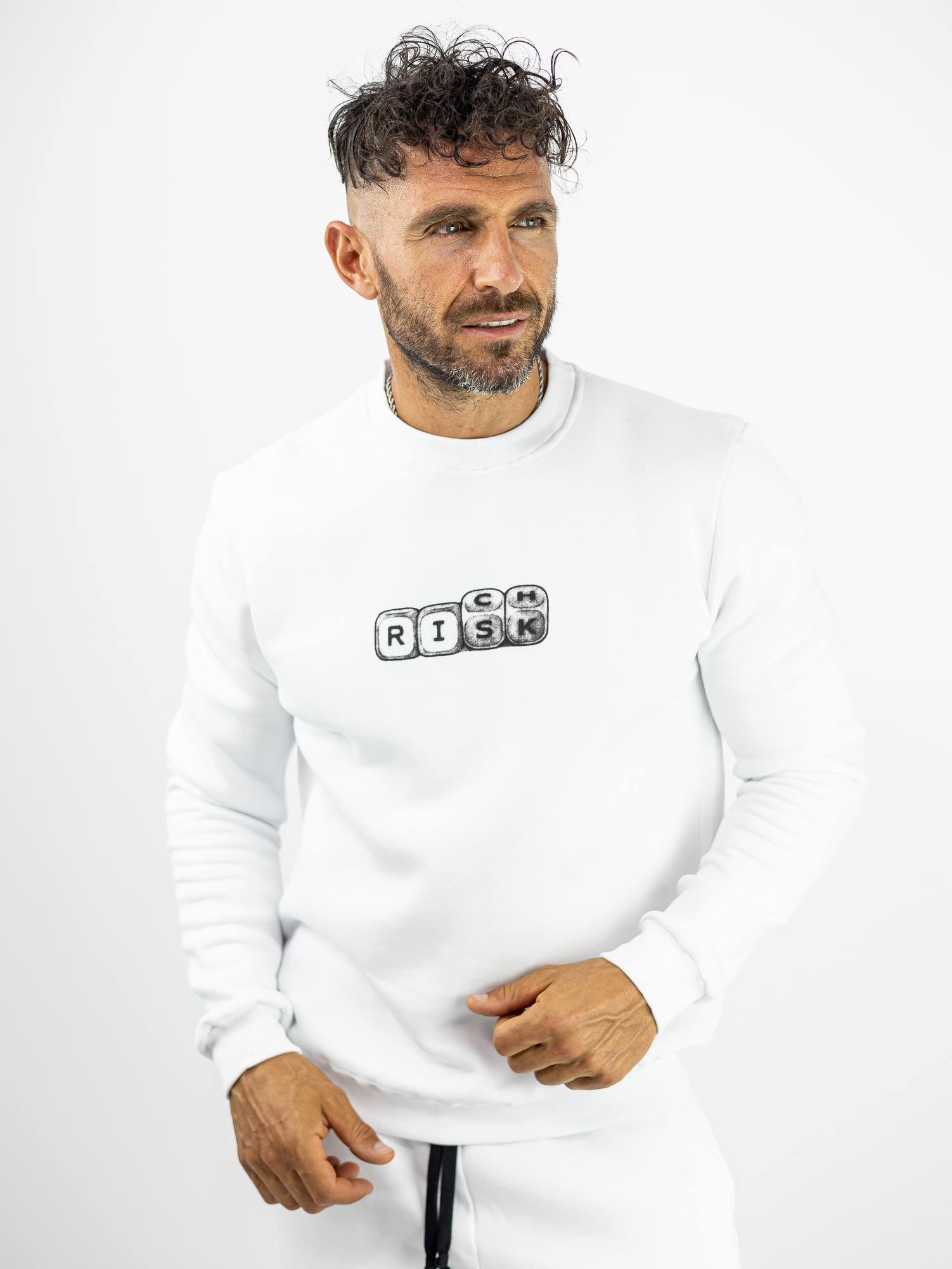 vo2-fouter-cotton4all-lefko-110463-02.jpg Φούτερ Risk Regular Fit Λευκό