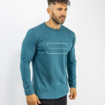 Μπλούζα Regular Fit Do it better Μακό Πετρόλ