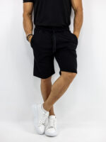 Βερμούδα Regular Fit Μαύρη