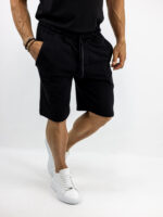 Βερμούδα Regular Fit Μαύρη