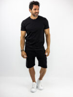 Βερμούδα Regular Fit Μαύρη
