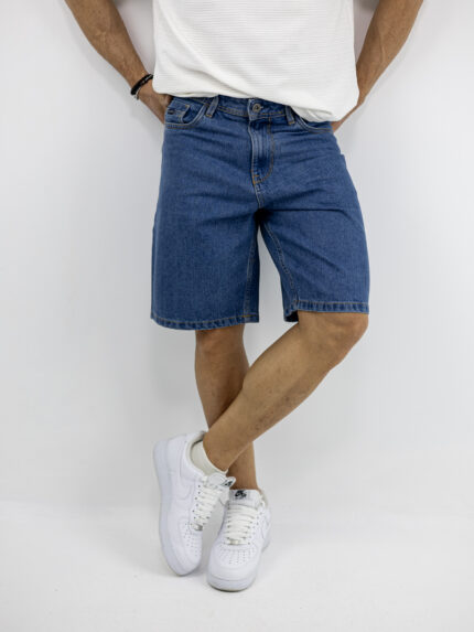Βερμούδα Jean Regular Fit Μπλέ