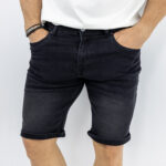Jean Βερμούδα Regular Fit Μαύρη