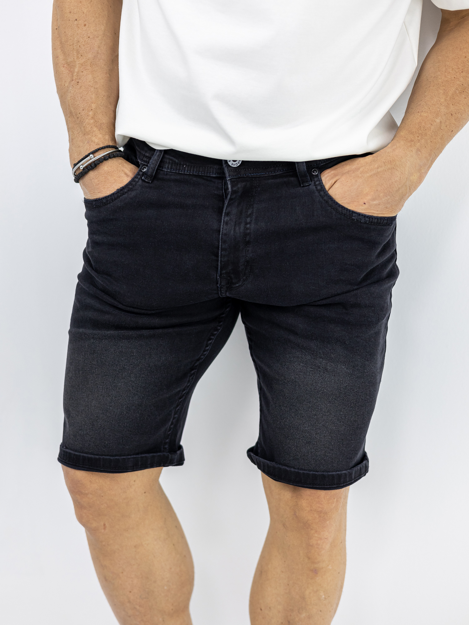 BERMOUDA_MARCUS_130238_MAURO_01-1.jpg Jean Βερμούδα Regular Fit Μαύρη