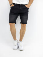 Jean Βερμούδα Regular Fit Μαύρη