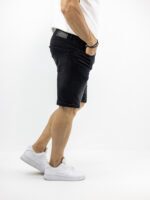 Jean Βερμούδα Regular Fit Μαύρη