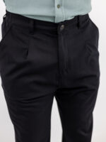 Πάντελονι Chinos Regular fit & Λάστιχο Πίσω Μαύρο