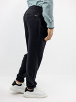 Πάντελονι Chinos Regular fit & Λάστιχο Πίσω Μαύρο