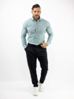 Πάντελονι Chinos Regular fit & Λάστιχο Πίσω Μαύρο