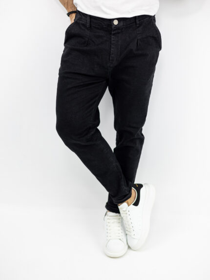 Παντελόνι Jean Regular Fit Μαύρο