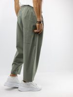Πάντελονι Oversized Japanese Λαδί