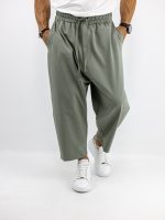 Πάντελονι Oversized Japanese Λαδί
