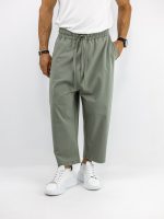 Πάντελονι Oversized Japanese Λαδί