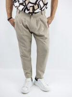 Παντελόνι Jogger Loose Fit & Λάστιχο Πίσω Μπέζ