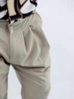 Παντελόνι Jogger Loose Fit & Λάστιχο Πίσω Μπέζ
