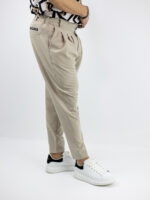 Παντελόνι Jogger Loose Fit & Λάστιχο Πίσω Μπέζ