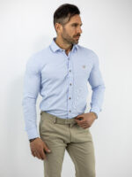 Πουκάμισο Slim Fit - Στενή Γραμμή Γαλάζιο