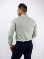Πουκάμισο Μάο Slim Fit - Στενή Γραμμή Μέντα