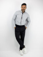 Πουκάμισο Slim Fit - Στενή Γραμμή Γκρί