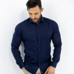 Πουκάμισο Slim Fit - Στενή Γραμμή Μπλέ