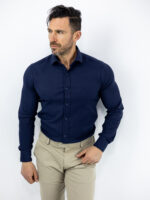 Πουκάμισο Slim Fit - Στενή Γραμμή Μπλέ