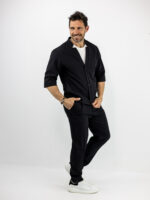 Παντελόνι Jogger Loose Fit & Σακάκι Overshirt Μαύρο