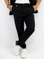 Παντελόνι Jogger Loose Fit & Σακάκι Overshirt Μαύρο