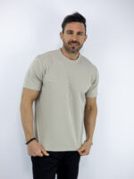 T-Shirt Regular Fit Καλαμπόκι Μπέζ
