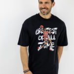T-Shirt Regular Fit Basket Μαύρο