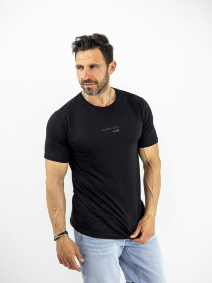 T-Shirt Regular Fit No More Limits Μαύρο
