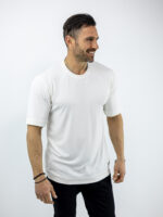 T-Shirt Regular Fit Μονόχρωμο Λευκό