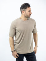 T-Shirt Regular Fit Μονόχρωμο Fanco